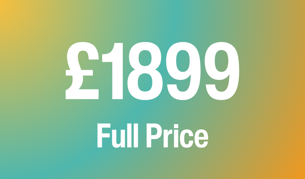 Full Price £1899 Full Pricing Icon
